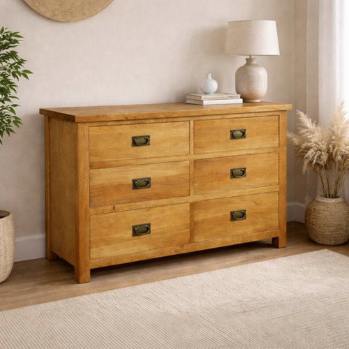 Oak drawer chest - oak, –