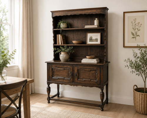 Antique oak welsh dresser - welsh,