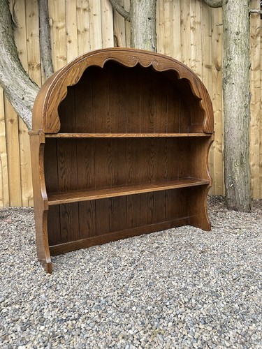 Vintage carved oak - oak, shelf