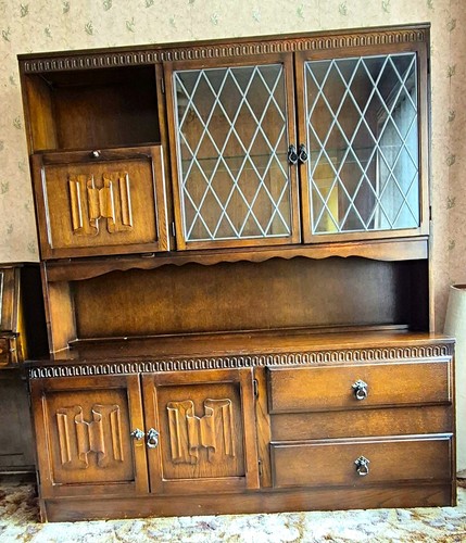 Wooden oak dresser display - oak, dresser/display