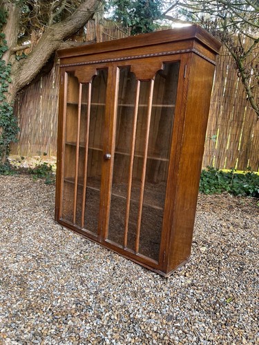 Antique vintage oak glazed