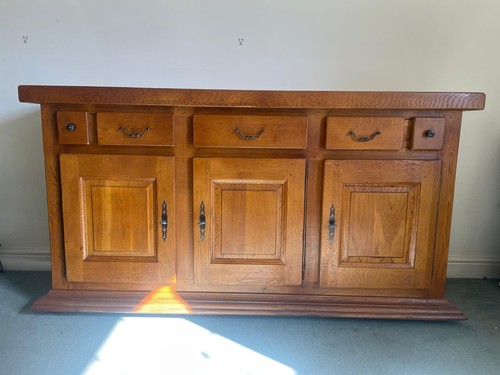 Oak large dresser - large, french