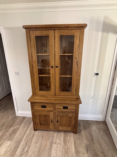 Oak dresser display - /,