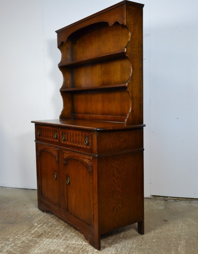 Antique oak kitchen welsh - kitchen,