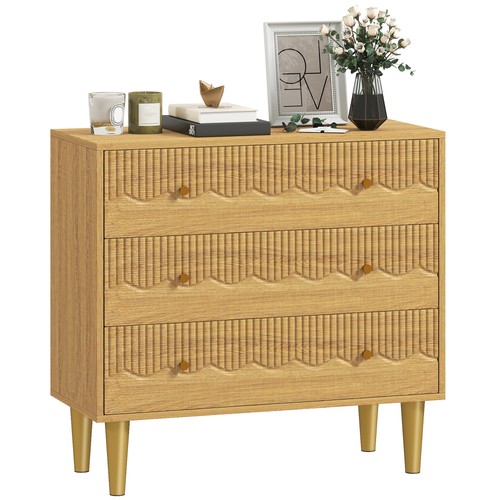 Homcom chest drawers 3 - drawers,,