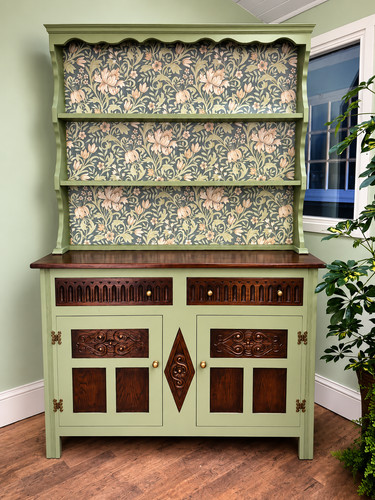 Vintage welsh dresser green - vintage,