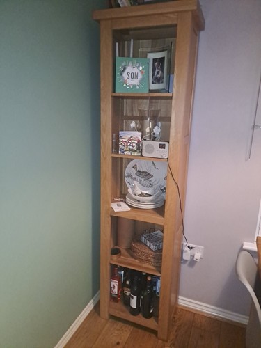 Solid oak narrow dresser - solid, dresser.