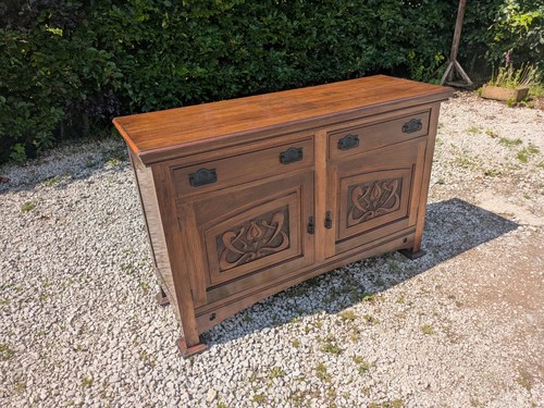 Arts crafts oak sideboard - &,