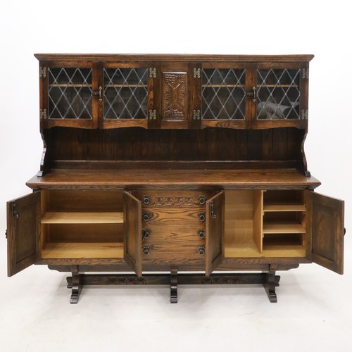 Oak dresser cupboards drawers - oak,