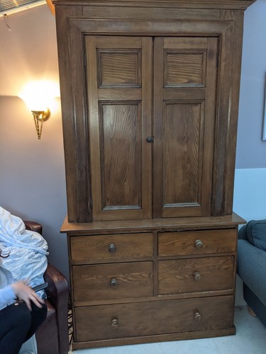 Solid wood large vintage - large,