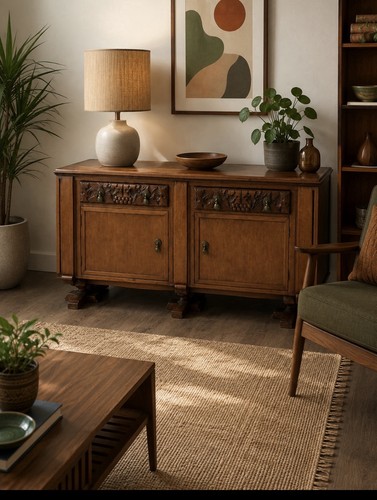 Antique oak carved - antique,