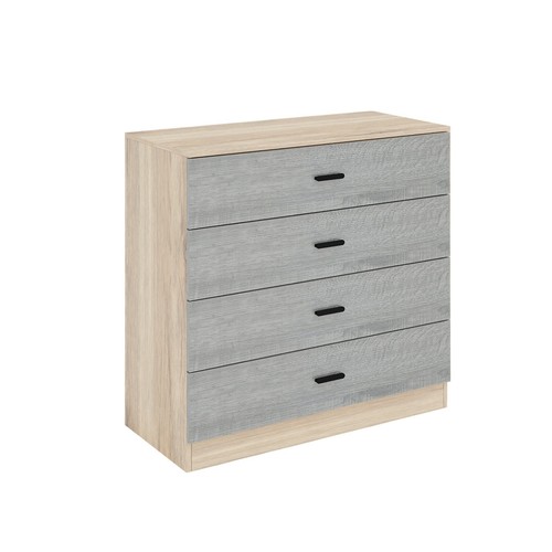Modern oak drawer chest wide - chest,
