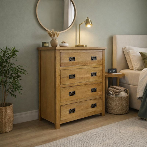 Oak drawer chest - oak, 4
