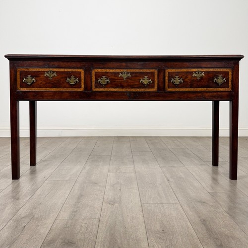 Antique oak dresser base - oak,